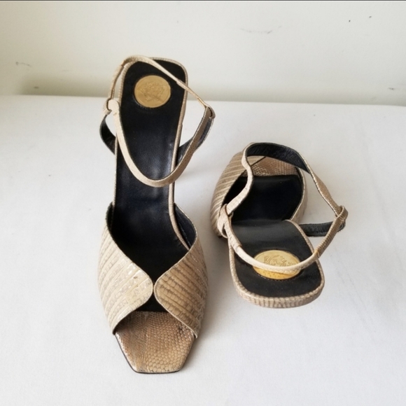 Versace Vero Cuoio Medi Reptile Strap Sandal - Picture 4 of 7